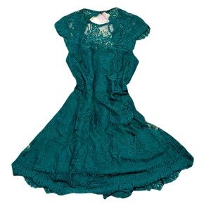 Green lace BB Dakota cocktail dress